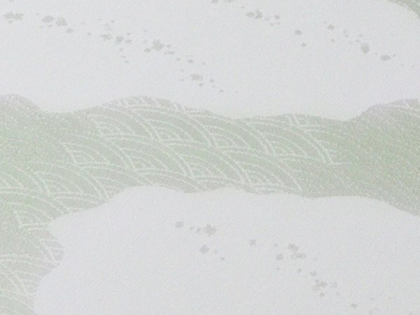 画像3: 帯揚げ　綸子白地道長ぼかし　（03） (3)