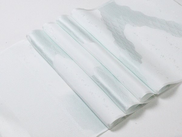 画像5: 帯揚げ　綸子白地道長ぼかし　（04） (5)