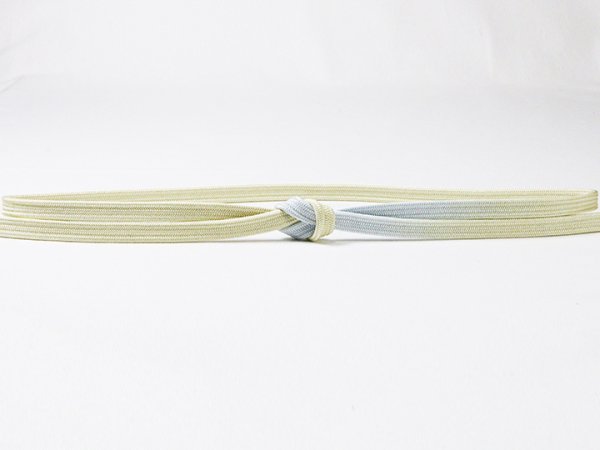 画像3: 帯締め　角朝片胴ぼかし砂子銀散し撚房　（04） (3)