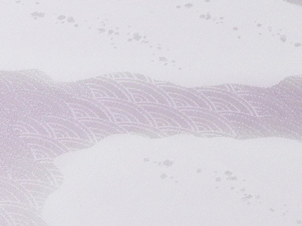 画像3: 帯揚げ　綸子白地道長ぼかし　（01） (3)