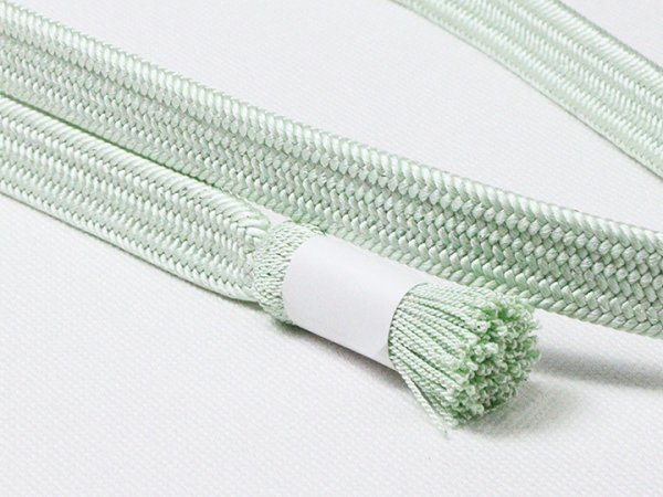 画像5: 帯締め　角朝片胴ぼかし砂子銀散し撚房　（05） (5)