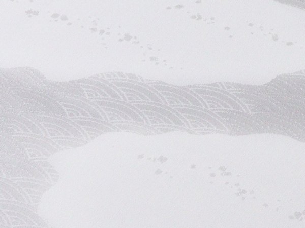 画像3: 帯揚げ　綸子白地道長ぼかし　（05） (3)