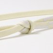 画像1: 帯締め　二重内記市松片胴砂子銀散し　（03） (1)