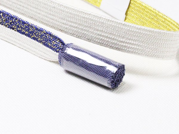 画像5: 帯締め　高麗片胴二色立別金散し　（05） (5)