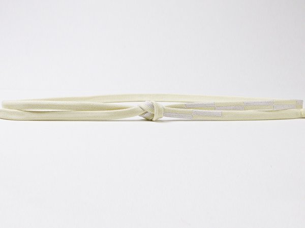 画像3: 帯締め　二重内記市松片胴砂子銀散し　（03） (3)