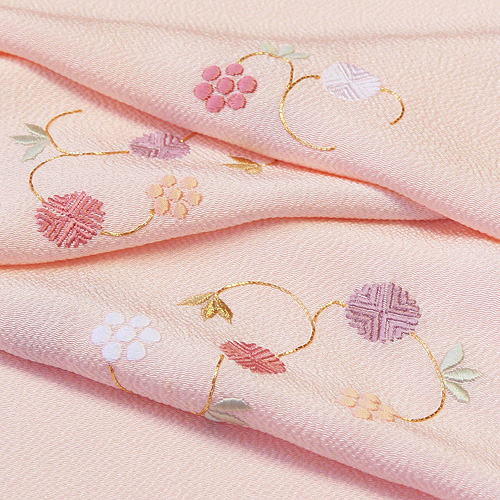 刺繍帯揚げ 天神唐草 虹色 にじいろ 01 京都の着物和装小物 ゑり正 刺繍帯揚げ 天神唐草 虹色 にじいろ 01 京都の着物和装小物 ゑり正