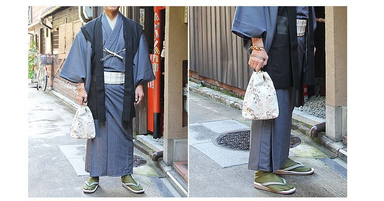 紳士用 信玄袋｜着物の財布・携帯入れ｜京都の着物和装小物 ゑり正