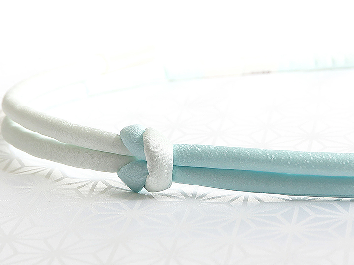 帯締め 丸ぐけ 一色吸い上げぼかし 白藍 しらあい 25 京都の着物和装小物 ゑり正