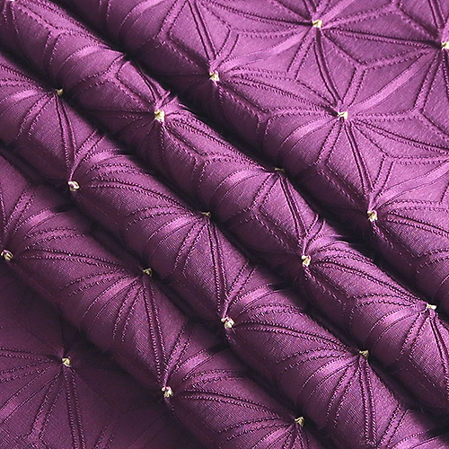 絞り帯揚げ 麻の葉ツマミ 桑の実色 くわのみいろ 芥子色 からしいろ 28 京都の着物和装小物 ゑり正