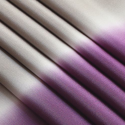 友禅帯揚げ 二色立別ぼかし 桑の実色 くわのみいろ 茶鼠 ちゃねずみ 11 京都の着物和装小物 ゑり正