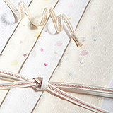 刺繍帯揚げ　桜はなびら
