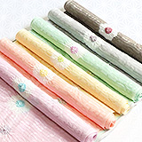 絞り帯揚げ　絽　輪出し白場取り菊花
