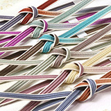 帯締め　耳付綾竹二色ぼかし撚房