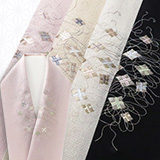 刺繍半襟　糸巻