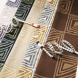 帯揚げ　三連市松