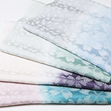 帯揚げ　防染染め分け桜