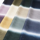 帯揚げ　二色段染め銀通し