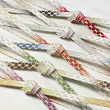 帯締め　貝の口亀甲四色ぼかし