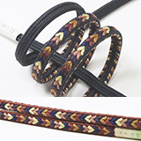 帯締め　ゆるぎ片銅ハート柄