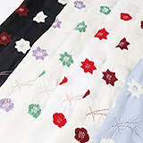 帯揚げ　輪出し吹き寄せ