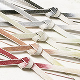 帯締め　高麗耳付片胴ぼかし金散し