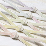 帯締め　高麗耳付綾目二段ぼかし金散し