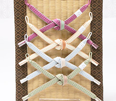 羽織紐　女短　綾高麗耳付昼夜