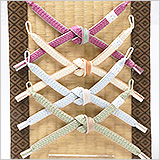 羽織紐　女短　綾高麗耳付昼夜