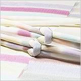 帯締め　丸ぐけ　七色段ぼかし