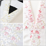 ポリエステル刺繍半襟