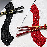 総絞り帯揚げ　道長取り