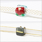 ガラス帯留め　slow sphatika（スロースパティカ）