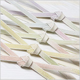 帯締め　高麗耳付綾目二段ぼかし金散し