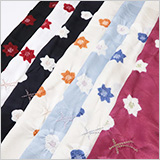 帯揚げ　輪出し吹き寄せ