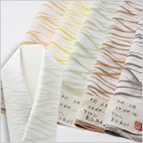 半襟　叢雲絞り（草木染）