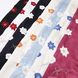 帯揚げ　輪出し吹き寄せ