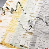 帯揚げ　叢雲絞り（草木染）