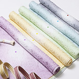 帯揚げ　カテドラル白ぼかし水玉