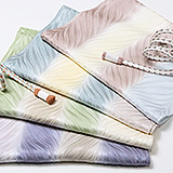 帯揚げ　ふくれ羊歯三色ぼかし