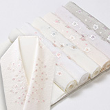 刺繍半襟　明雲小花