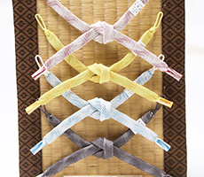 羽織紐　女短　七宝ウェーブ