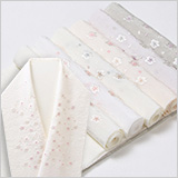 刺繍半襟　明雲小花