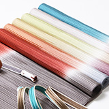 帯揚げ　二色斜め染め分け