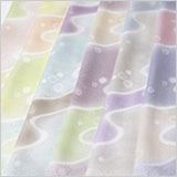 帯揚げ　メッシュ流水水引ぼかしに水玉