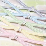 帯締め　レース真砂子二本筋撚房