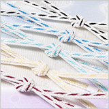 帯締め　レースねじりストライプ撚房