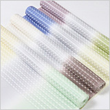 帯揚げ　絽小格子三色立別